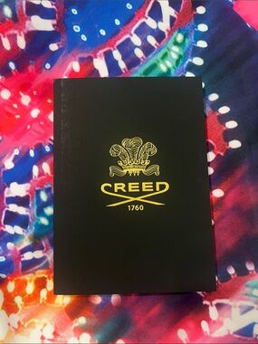 Creed Black Notebook with Gold Logo